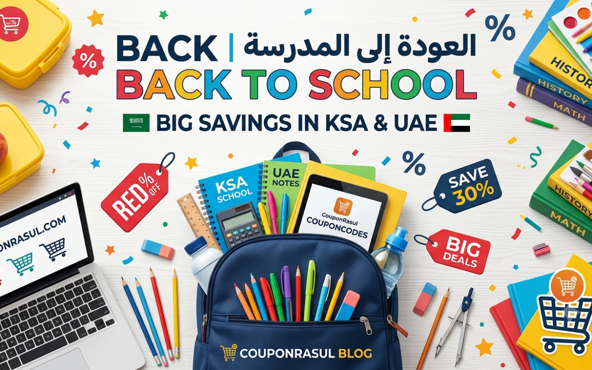 Back to School; How discounts work; Best sites UAE; Best sites KSA