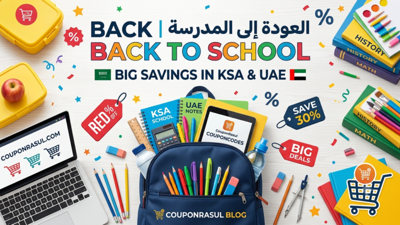 Back to School; How discounts work; Best sites UAE; Best sites KSA